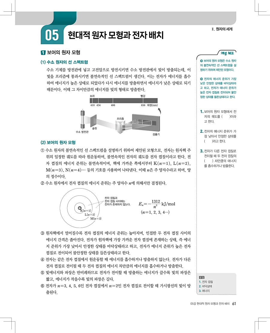 2027 수능특강 화학1 답지 61페이지