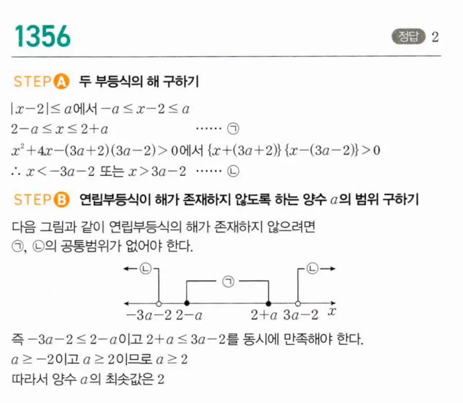 마플시너지 공통수학1 1356번 TOUGH 답지 이미지