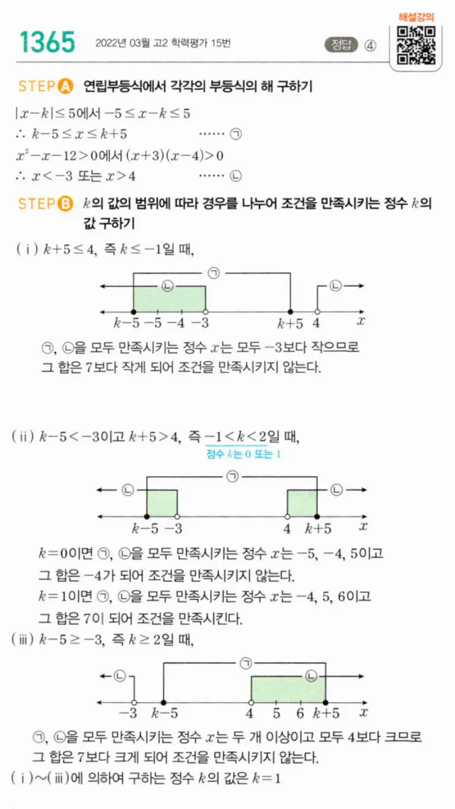 마플시너지 공통수학1 1365번 TOUGH 답지 이미지