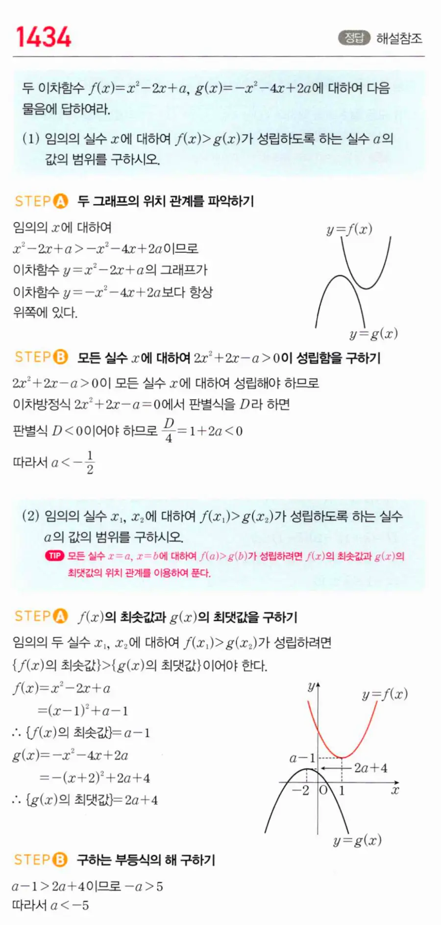 마플시너지 공통수학1 1434번 TOUGH 답지 이미지