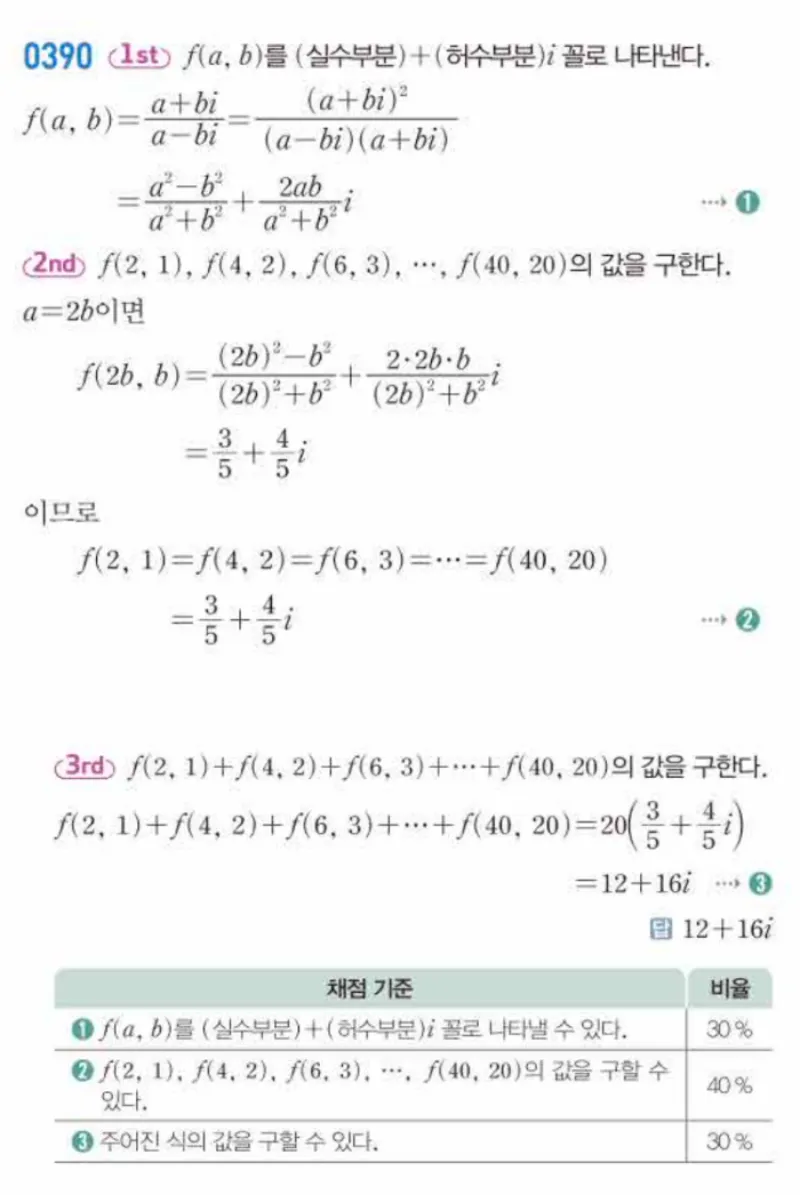 쎈 공통수학1 0390번 해설