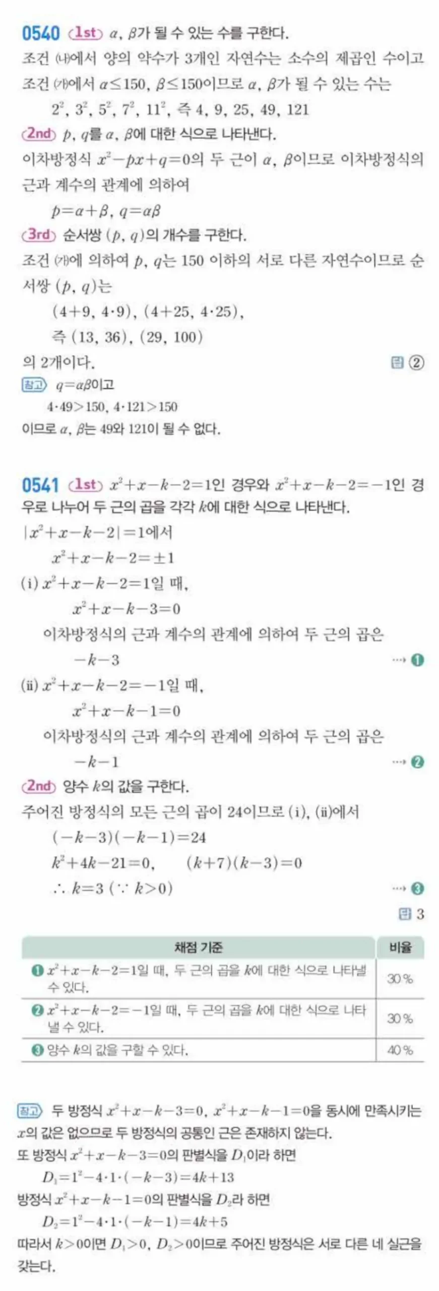 쎈 공통수학1 547번 해설