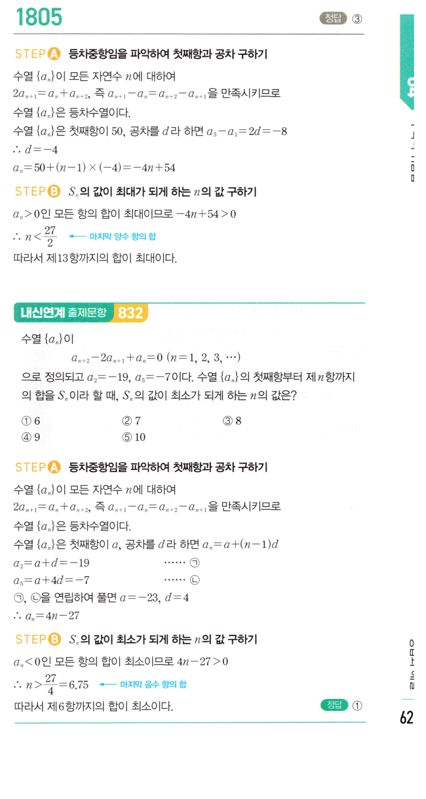 마플시너지 대수 1795번 풀이 수학적 귀납법 개념