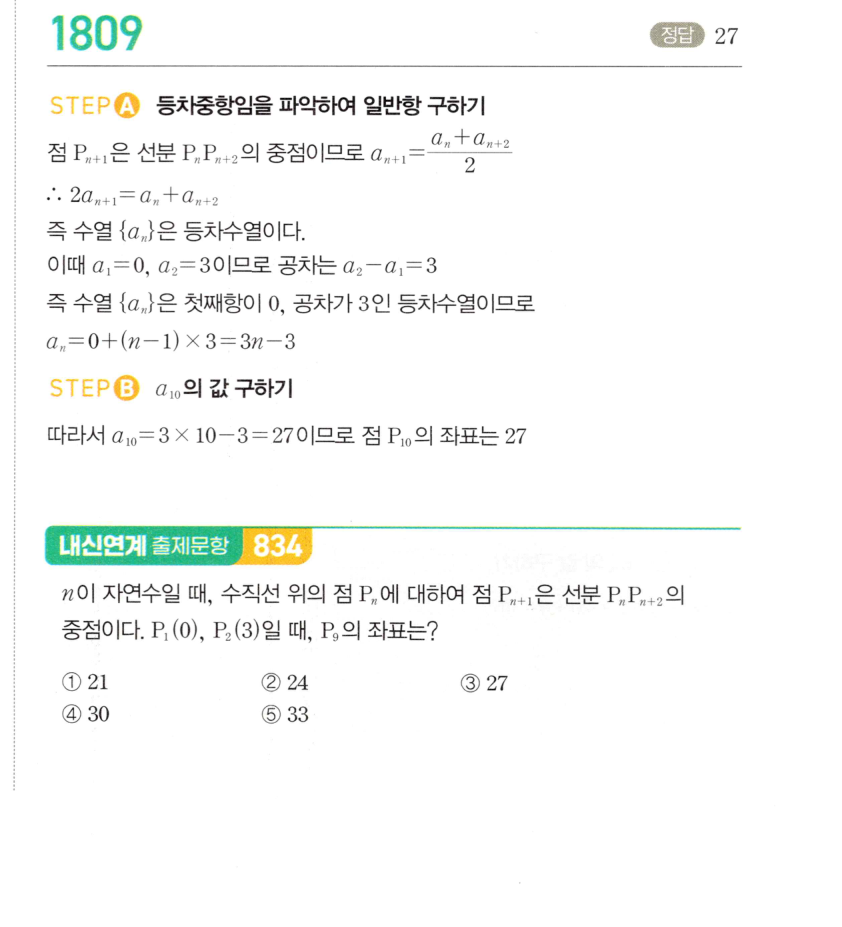 마플시너지 대수 1799번 풀이 수학적 귀납법 개념