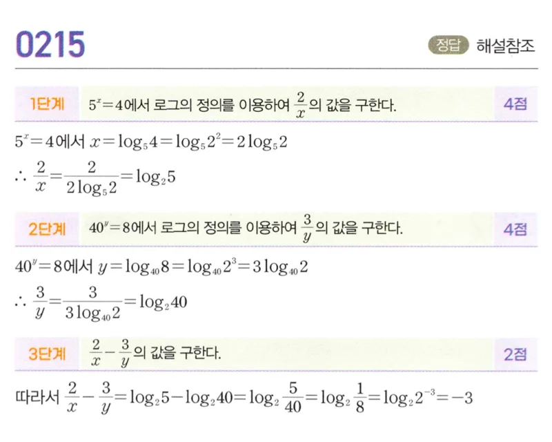 마플시너지 대수1 215번 풀이