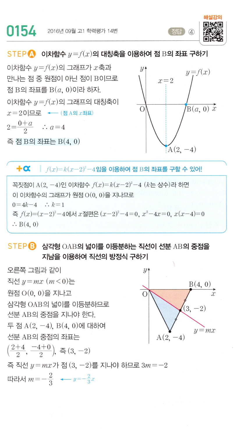 MAPL 공통수학2 0154번 해설 이미지
