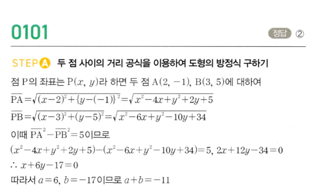 마플시너지 공통수학2 0101번 해설