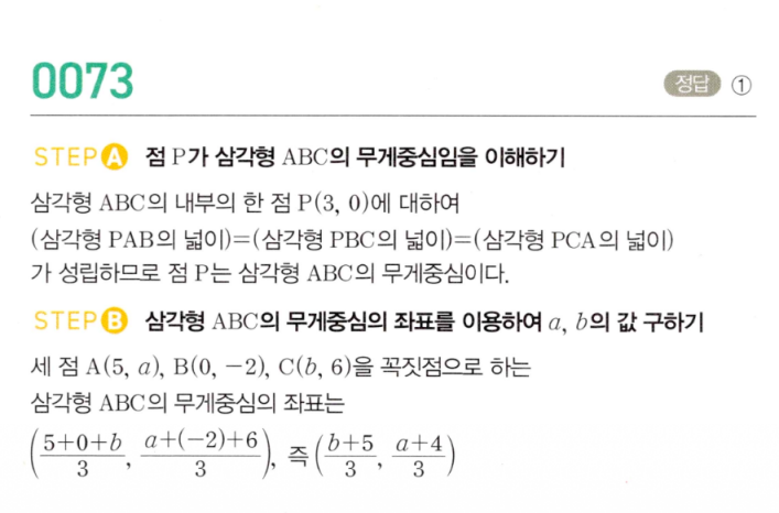 마플시너지 공통수학2 0073번 해설 STEP A·B