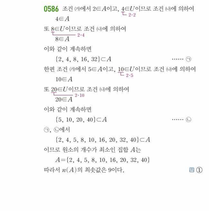 쎈공통수학2 0586번 해설