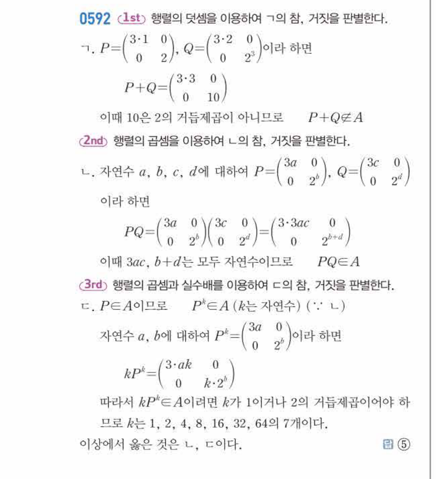 쎈공통수학2 0592번 해설