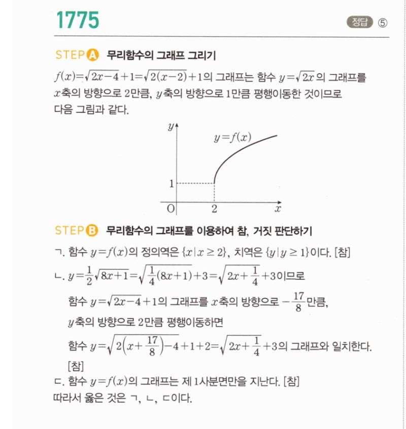 마플시너지 공통수학2 1775번 해설 이미지 1