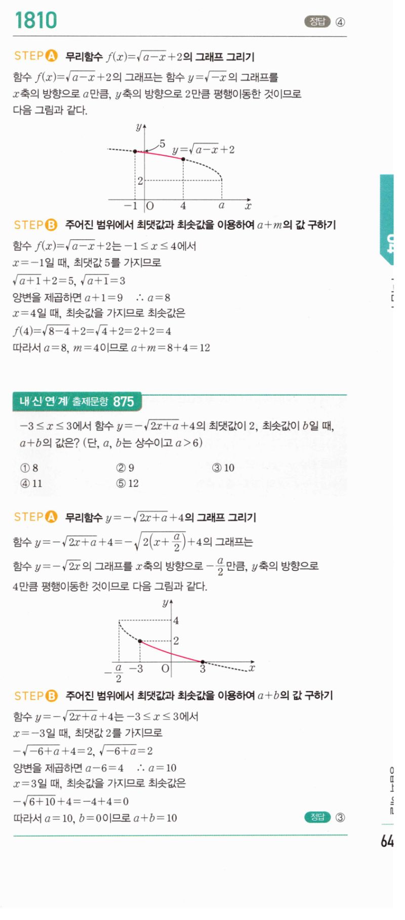 마플시너지 공통수학2 1810번 해설 이미지 1