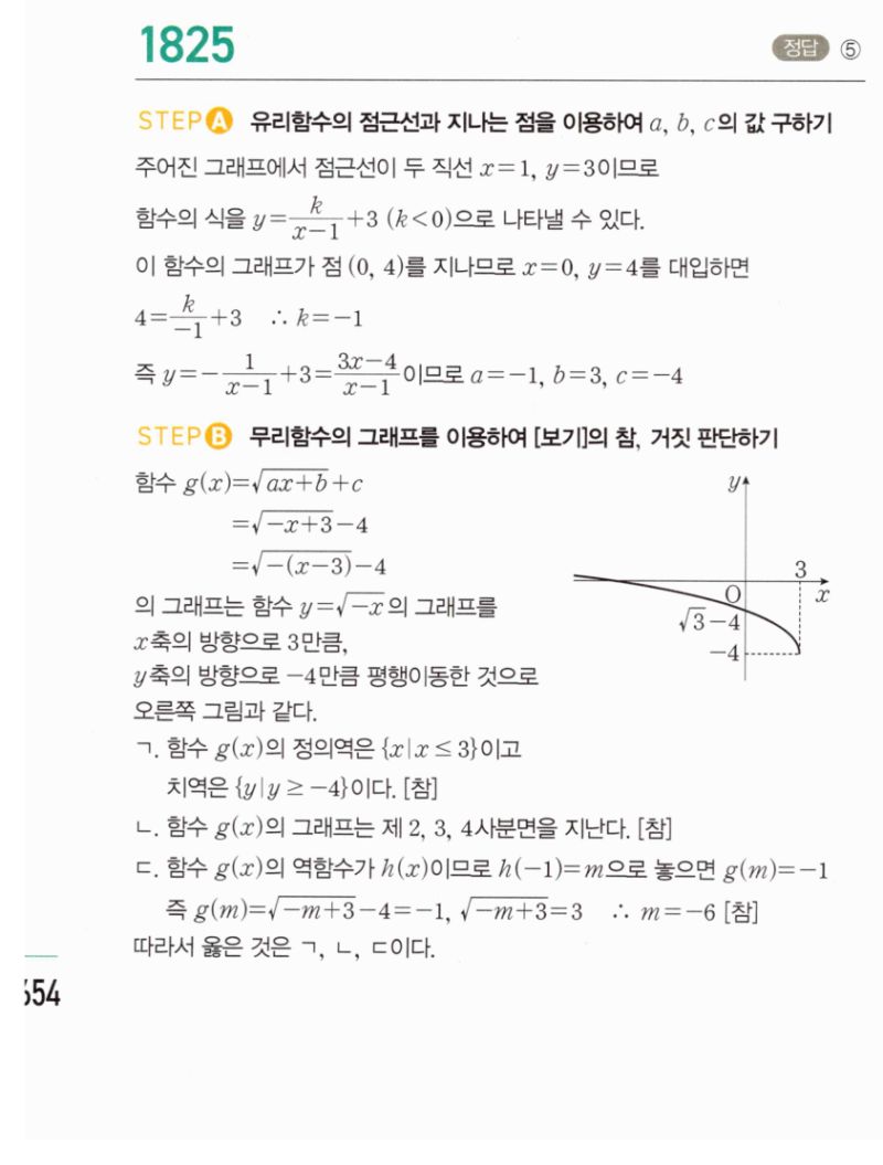 마플시너지 공통수학2 1825번 해설 이미지 1
