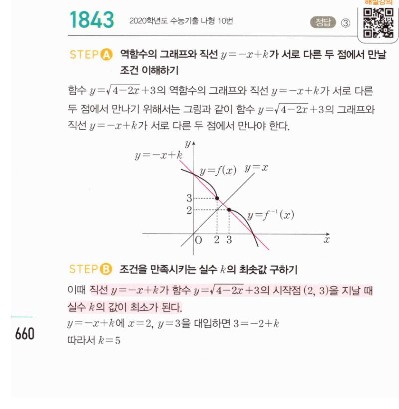 마플시너지 공통수학2 1843번 해설 이미지 1