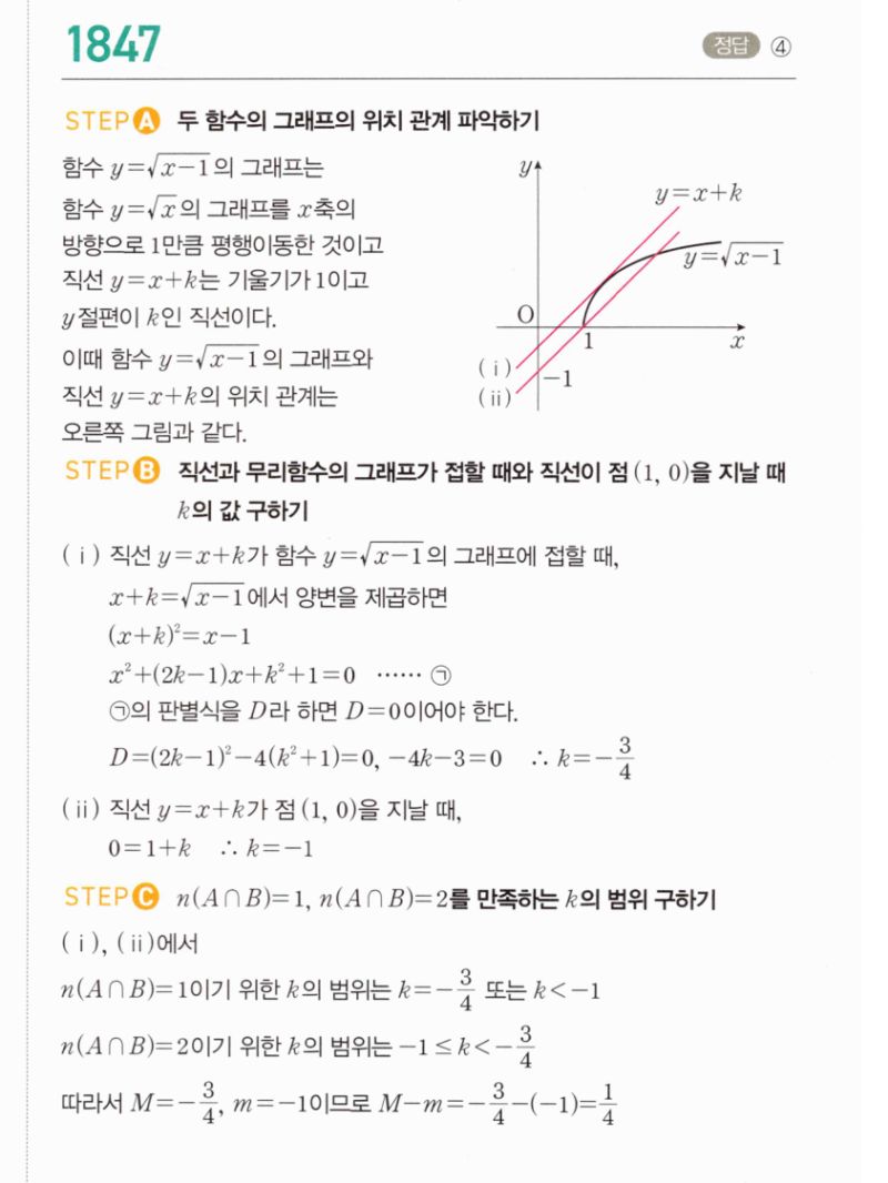 마플시너지 공통수학2 1847번 해설 이미지 1