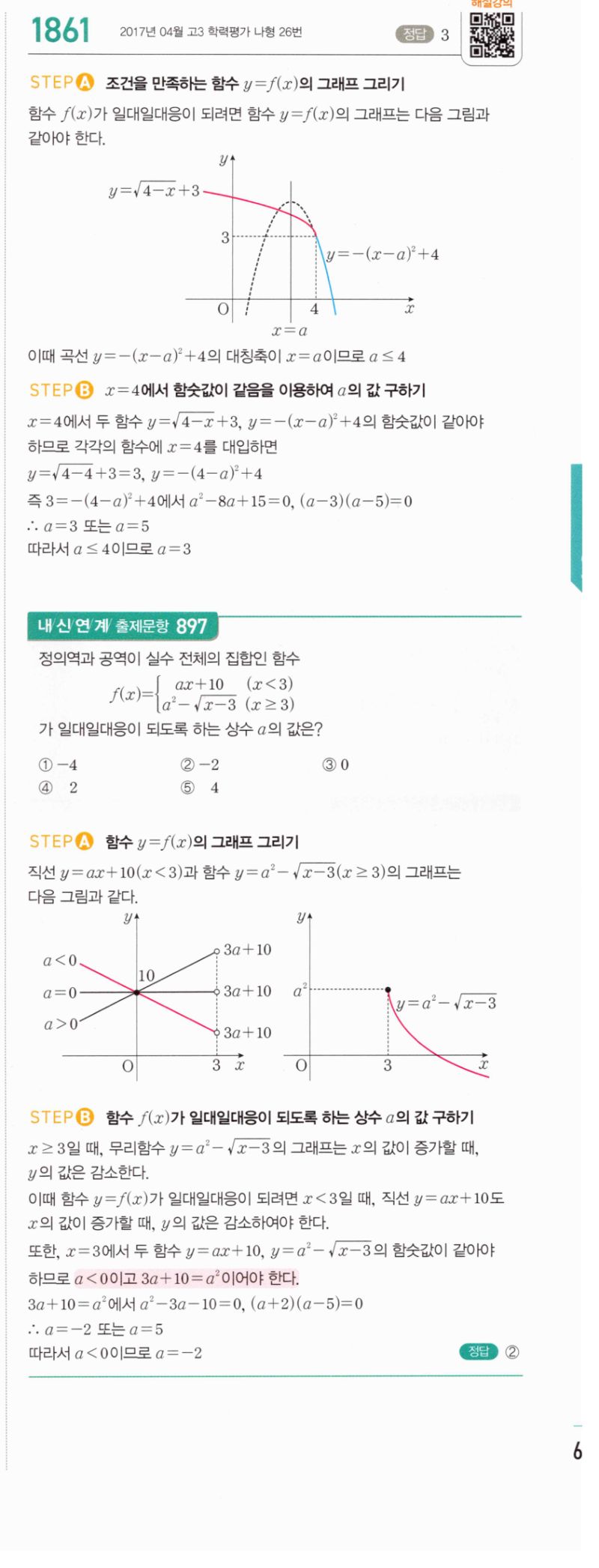 마플시너지 공통수학2 1861번 해설 이미지 1