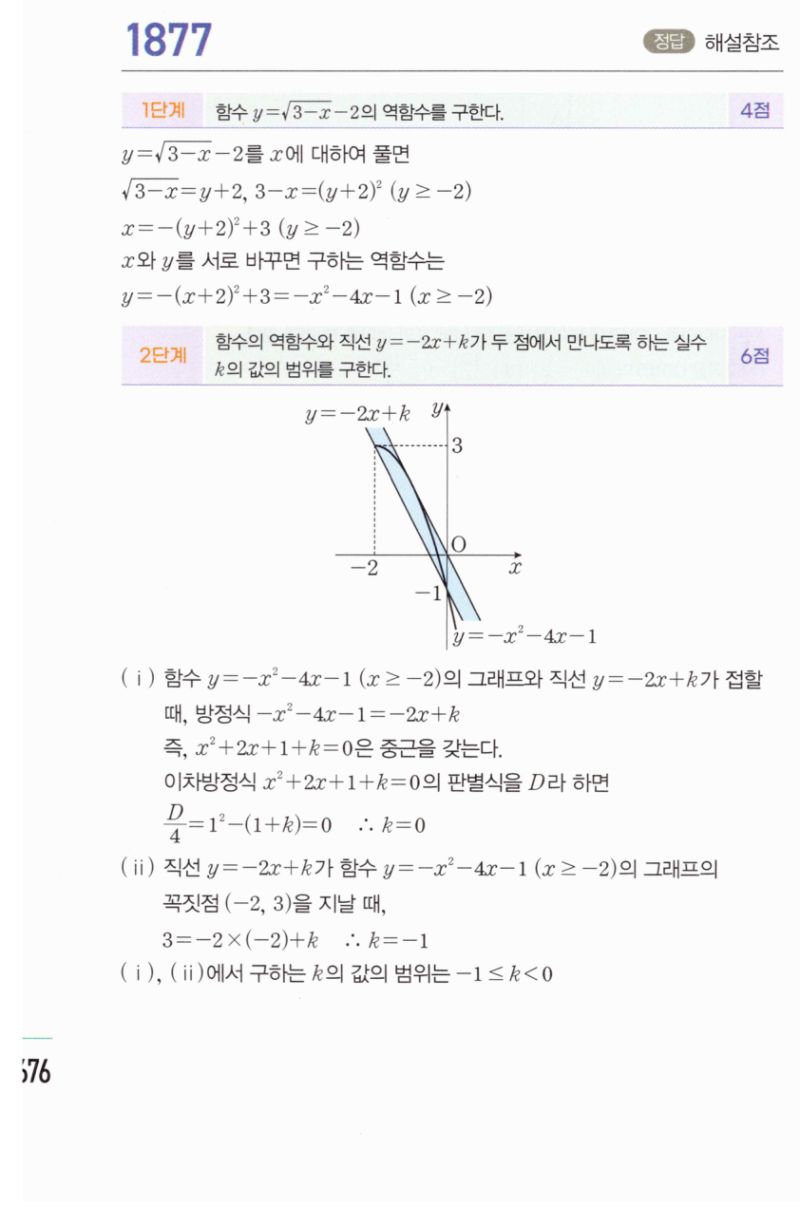 마플시너지 공통수학2 1877번 해설 이미지 1