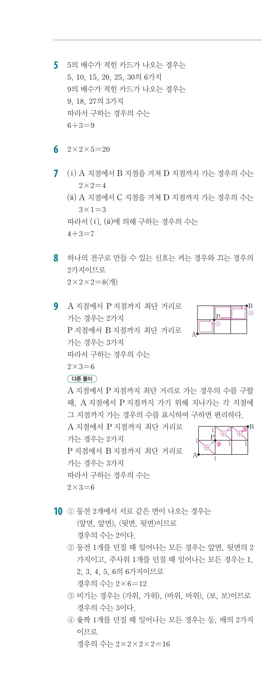 개념플러스유형 2-2 06 경우의 수 개념편 해설 (9)