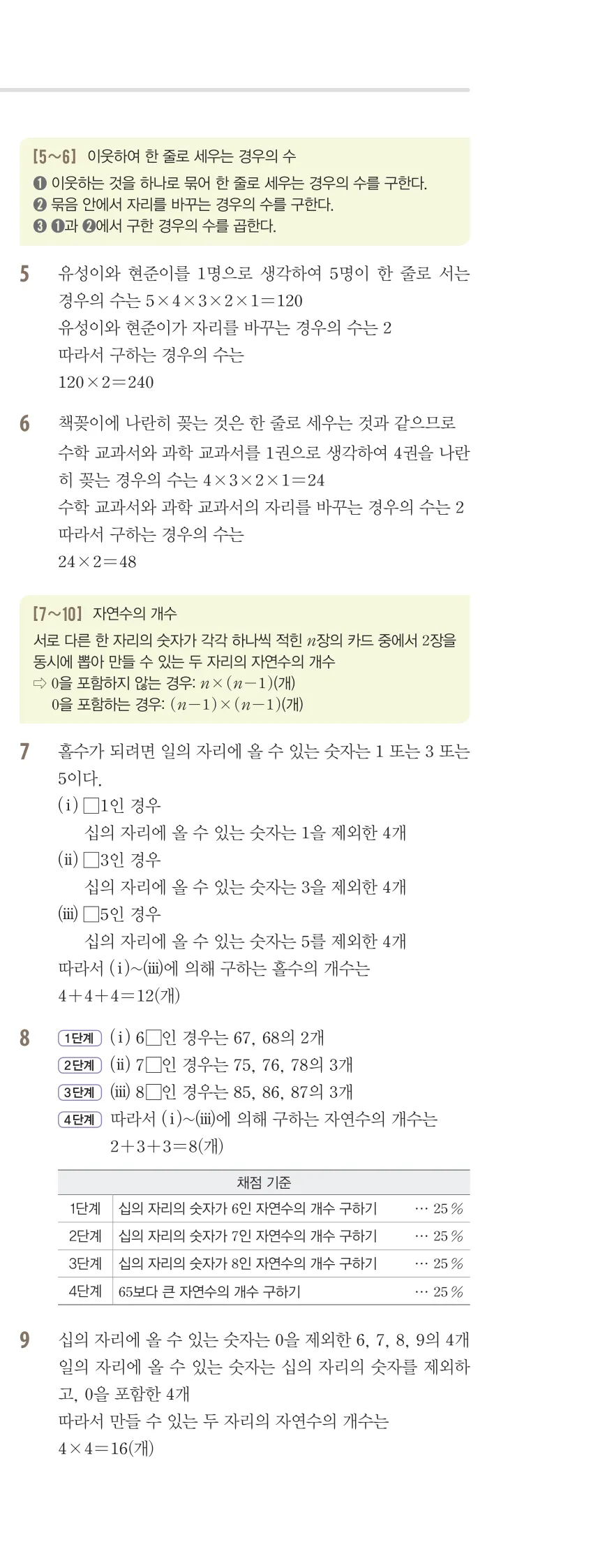 개념플러스유형 2-2 06 경우의 수 유형편 해설 (8)