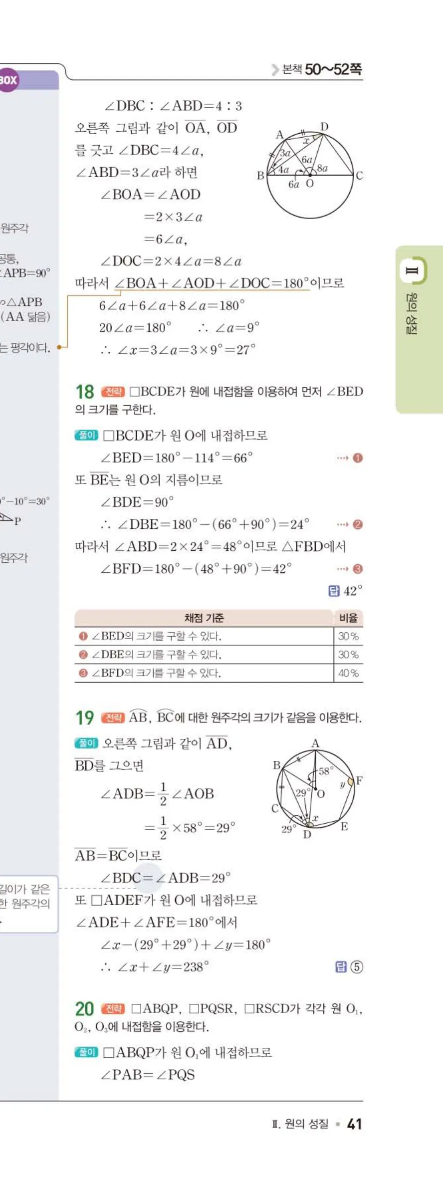 15개정 일품 중3-2 04 원주각 답지 해설 (10)