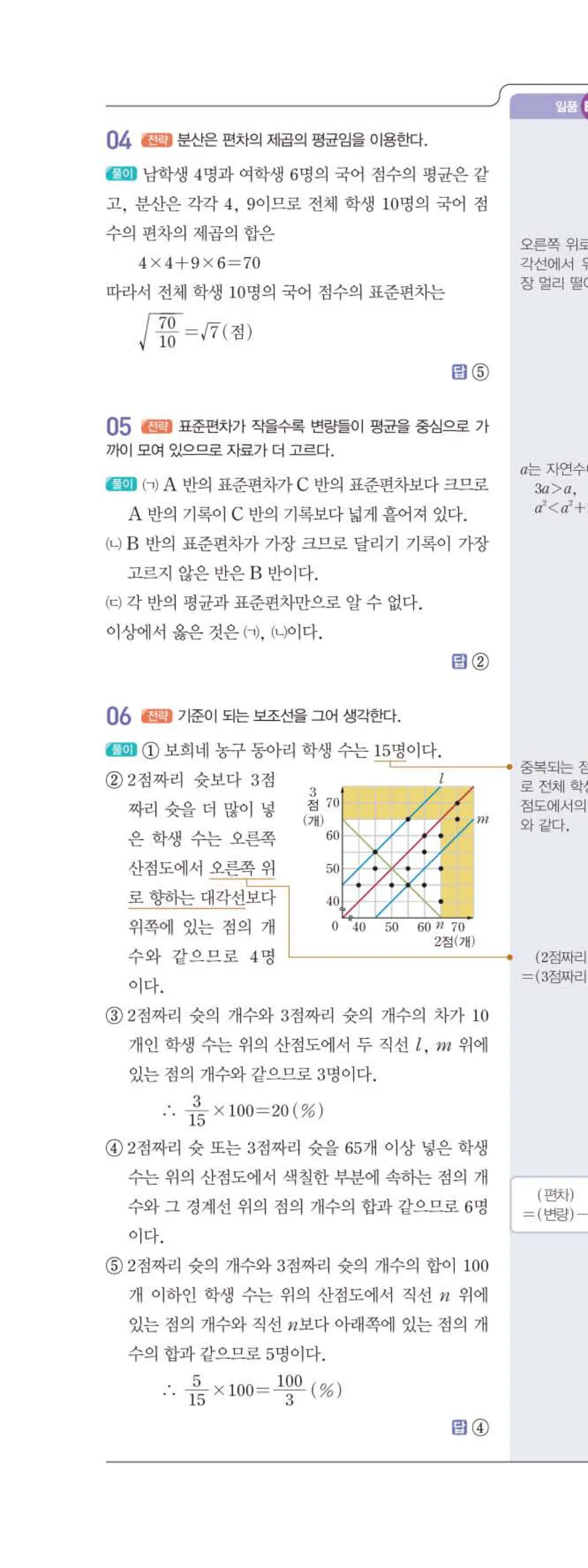 15개정 일품 중3-2 06 상관관계 답지 해설 (9)