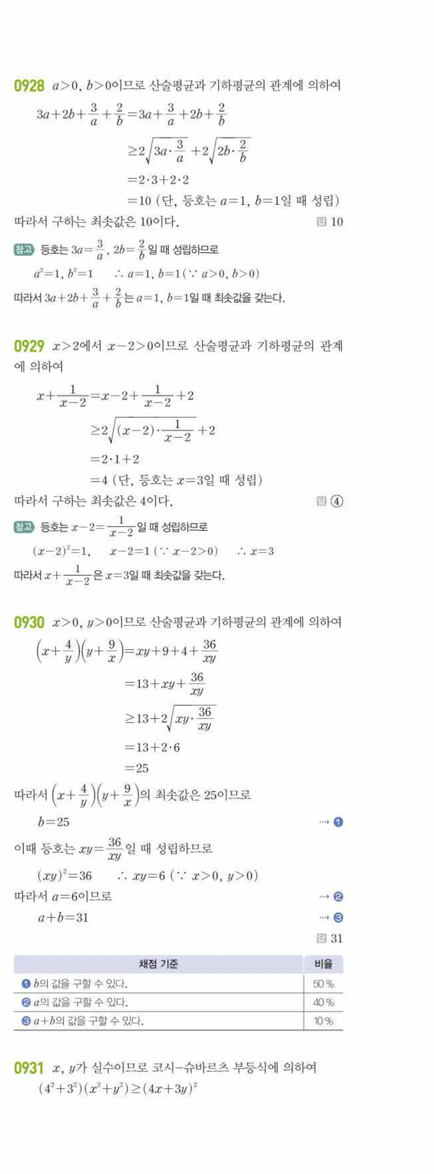 라이트쎈 공통수학2 07 명제 답지 해설 86쪽 오른쪽