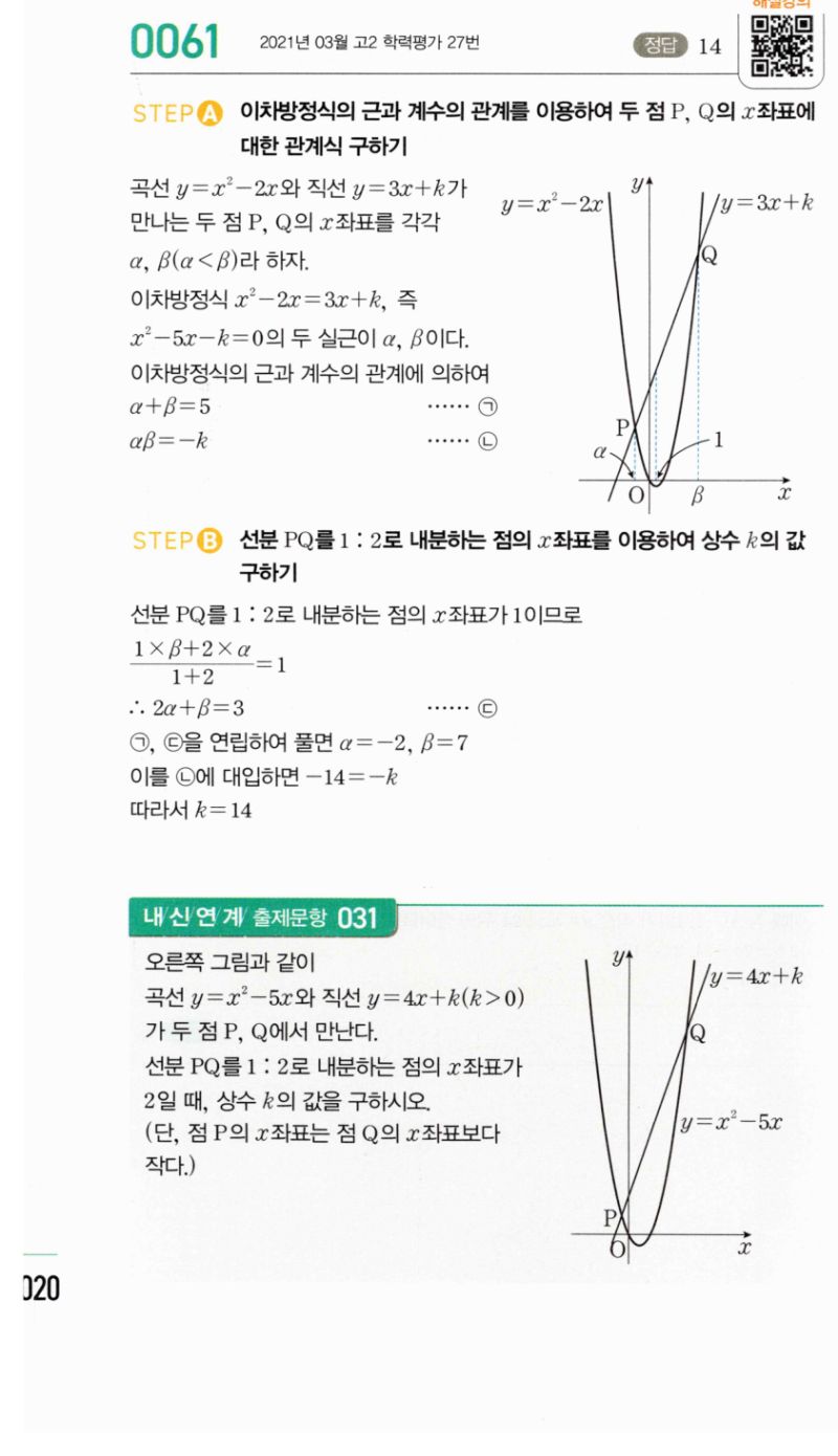 마플시너지 공통수학2 0061번 해설 1