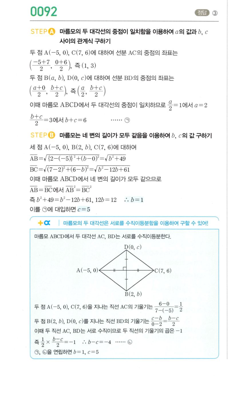 마플시너지 공통수학2 0092번 해설 1