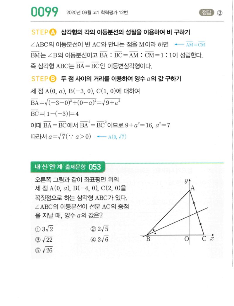 마플시너지 공통수학2 0099번 해설 1