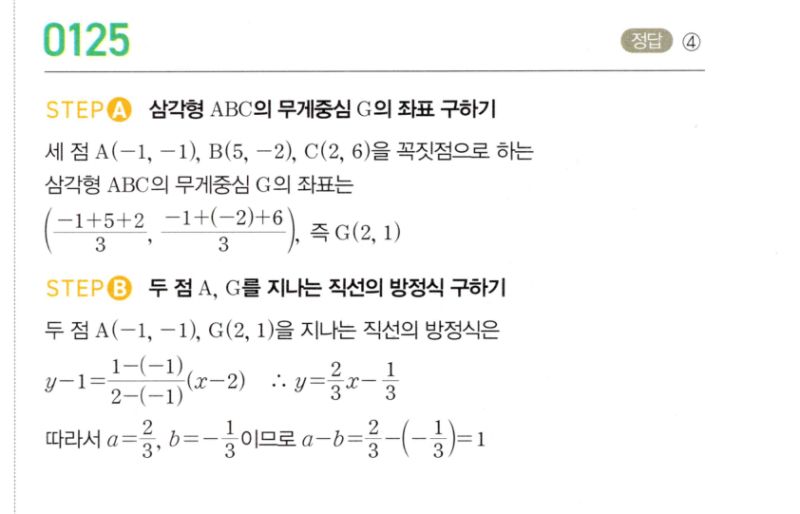 마플시너지 공통수학2 125번 해설 이미지 1