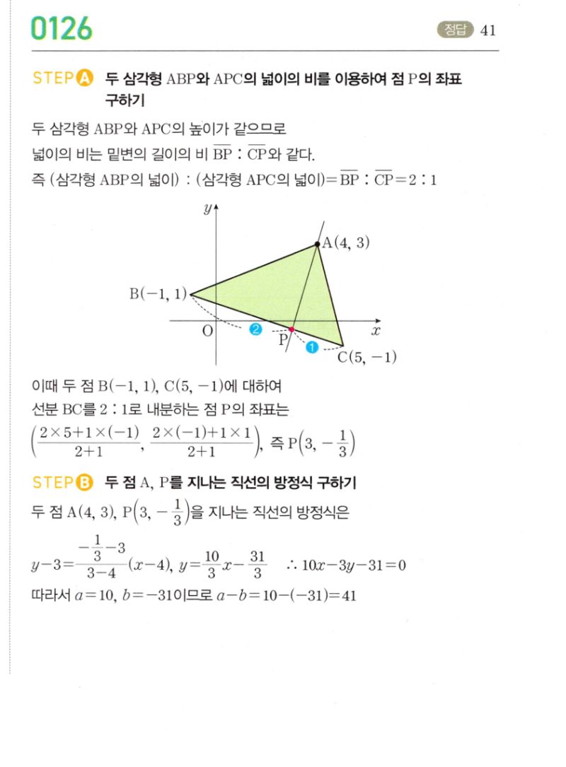 마플시너지 공통수학2 126번 해설 이미지 1