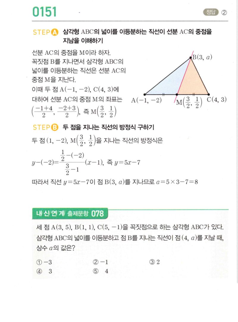 마플시너지 공통수학2 151번 해설 이미지 1