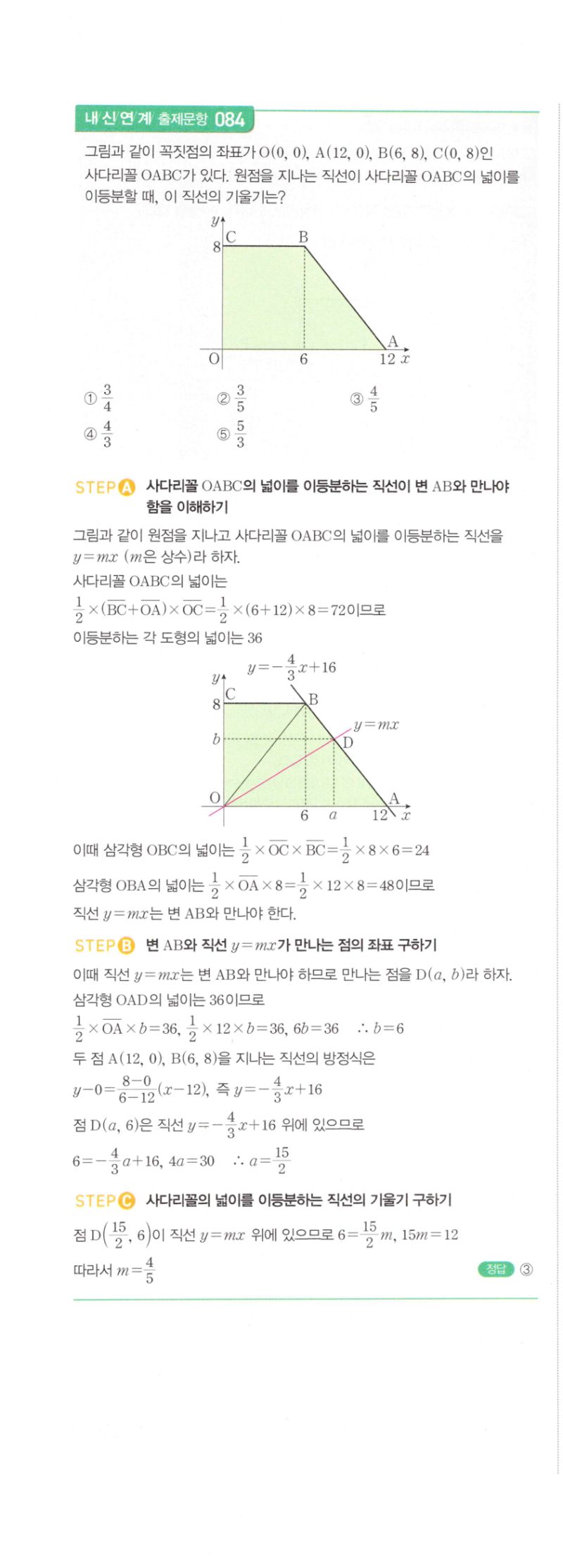 마플시너지 공통수학2 160번 해설 이미지 2