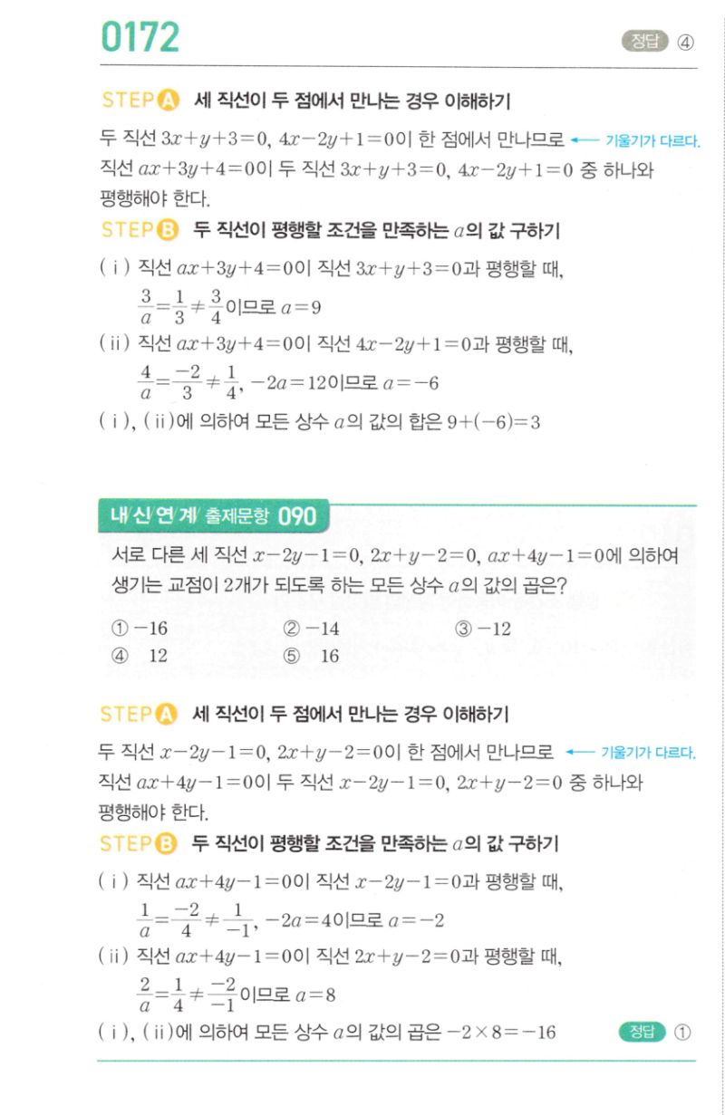 마플시너지 공통수학2 172번 해설 이미지 1