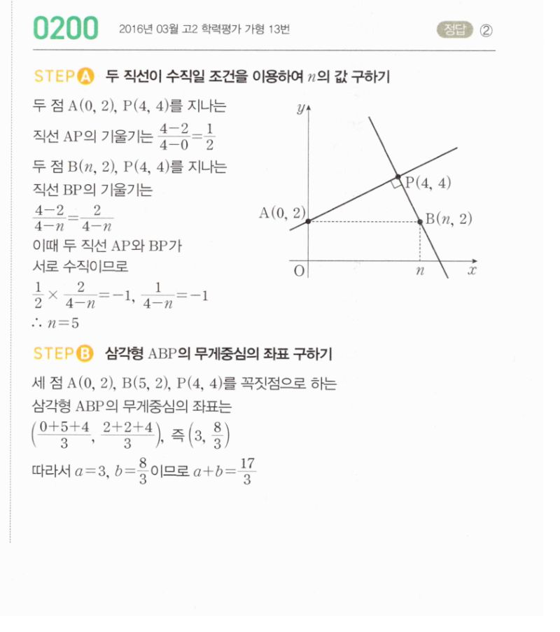 마플시너지 공통수학2 200번 해설 이미지 1