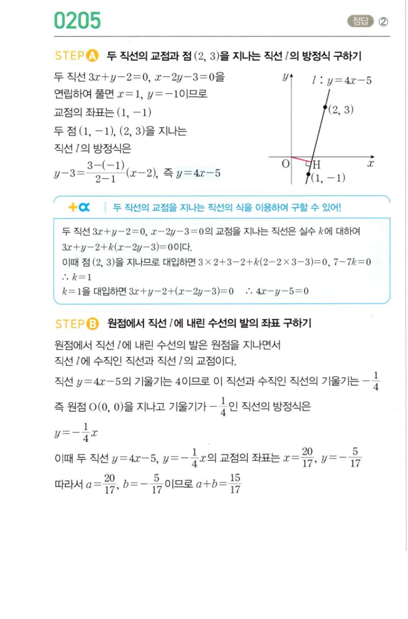 마플시너지 공통수학2 205번 해설 이미지 1