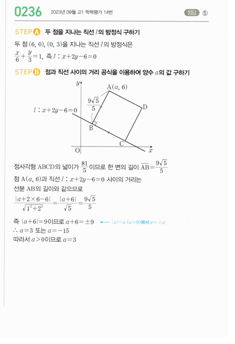 마플시너지 공통수학2 236번 해설 이미지 1