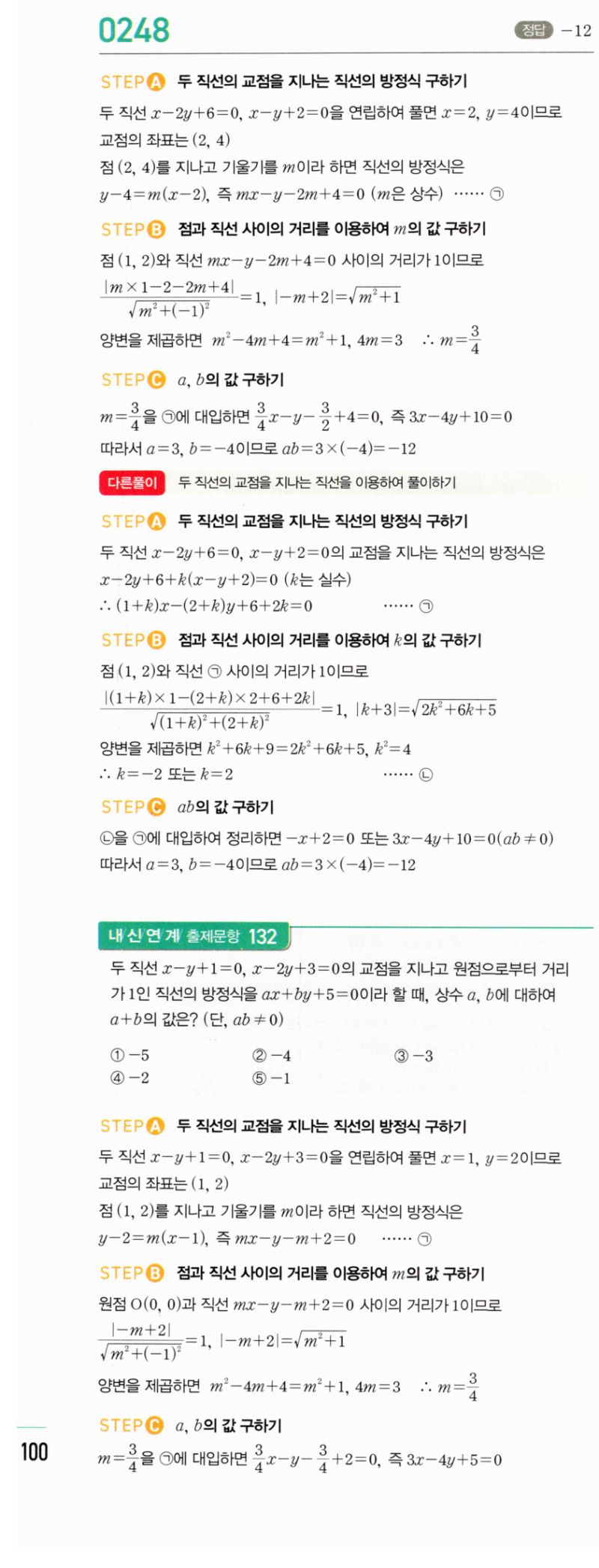마플시너지 공통수학2 248번 해설 이미지 1