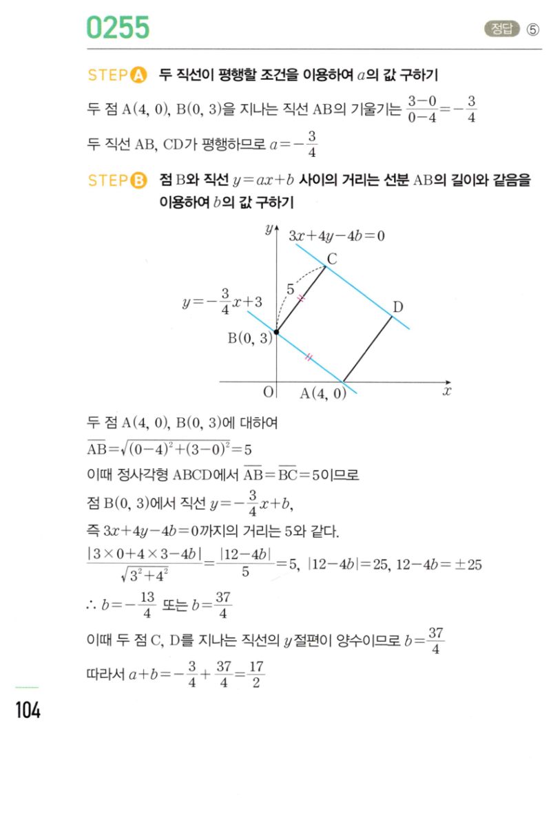 마플시너지 공통수학2 255번 해설 이미지 1