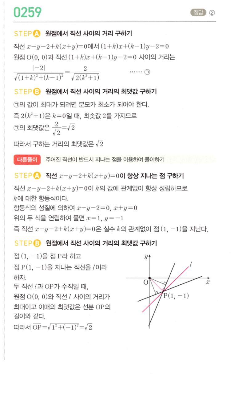 마플시너지 공통수학2 259번 해설 이미지 1