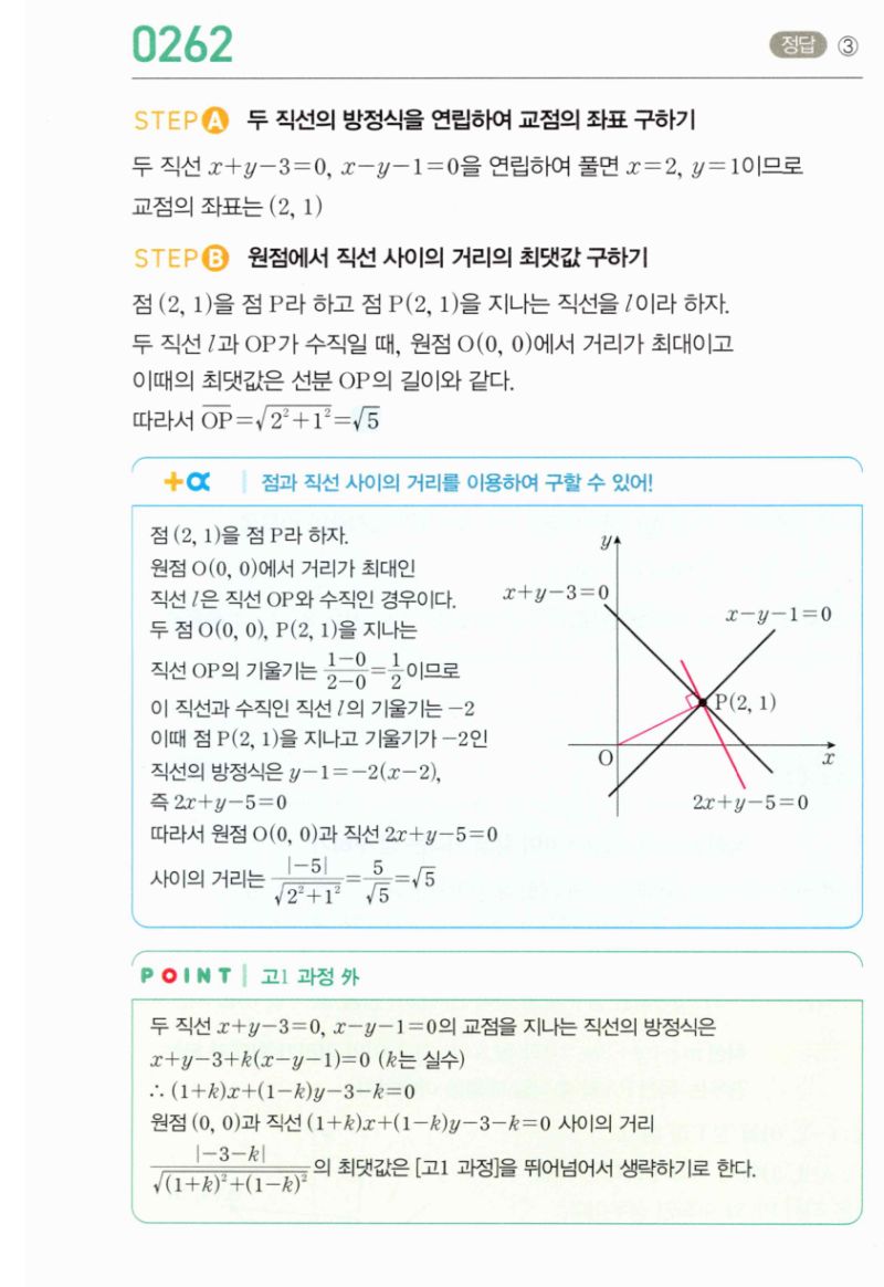 마플시너지 공통수학2 262번 해설 이미지 1