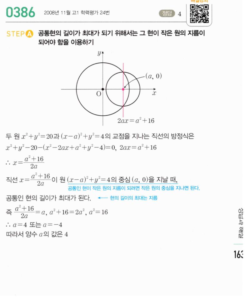 마플시너지 공통수학2 386번 해설 이미지 1