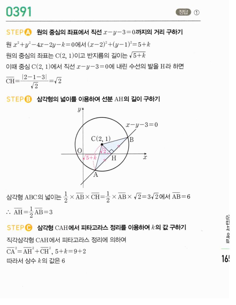마플시너지 공통수학2 391번 해설 이미지 1