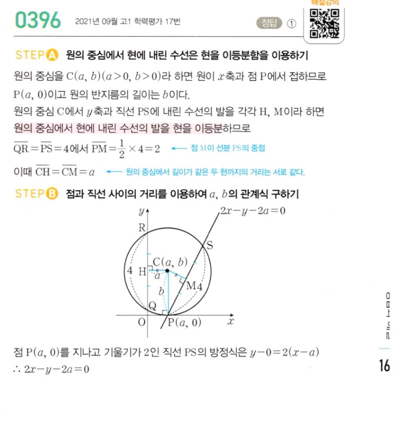 마플시너지 공통수학2 396번 해설 이미지 1