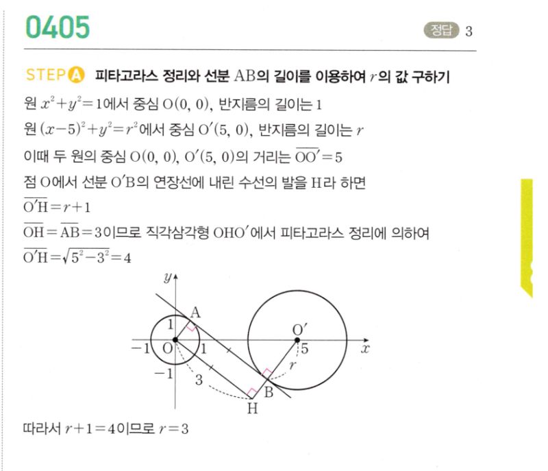 마플시너지 공통수학2 405번 해설 이미지 1