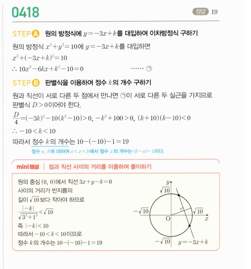 마플시너지 공통수학2 418번 해설 이미지 1
