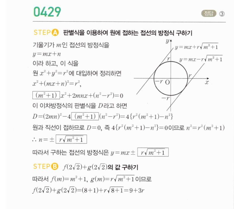 마플시너지 공통수학2 429번 해설 이미지 1