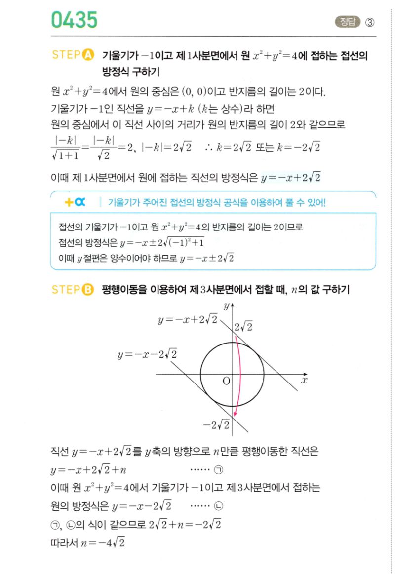 마플시너지 공통수학2 435번 해설 이미지 1