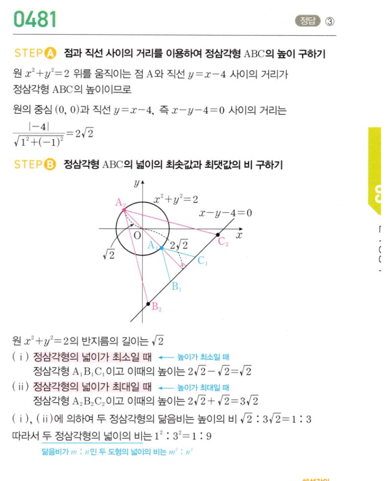마플시너지 공통수학2 481번 해설 이미지 1