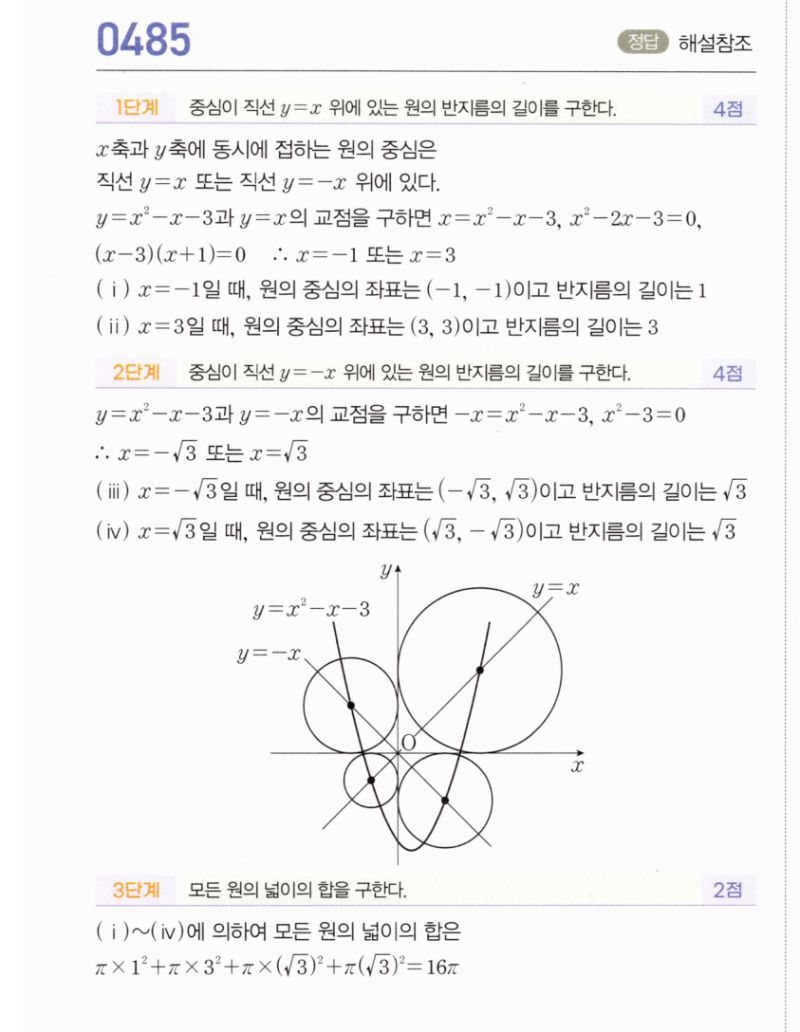 마플시너지 공통수학2 485번 해설 이미지 1